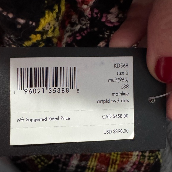 Kate Spade tweed dress size 2 - Picture 3 of 7